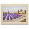 Photographie encadrée de format 24x18cm. ''Le Mazet aux lavandes'', Reproduction d'une œuvre d’art du peintre Claude Legrand
