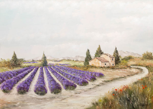 Le Mazet aux lavandes, reproduction d’une œuvre de Claude Legrand