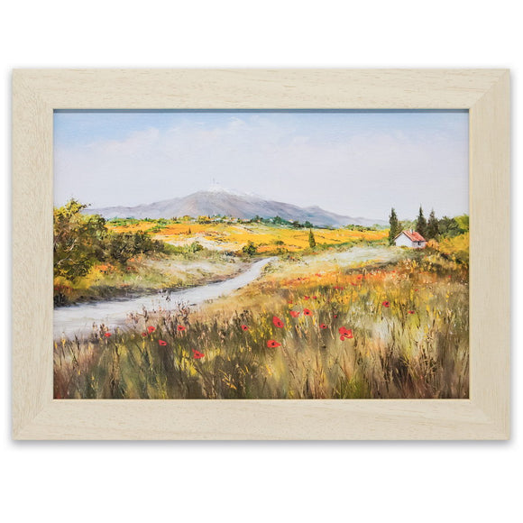 Photographie encadrée de format 24x18cm. ''Le Mont Ventoux'', Reproduction d'une œuvre d’art du peintre Claude Legrand