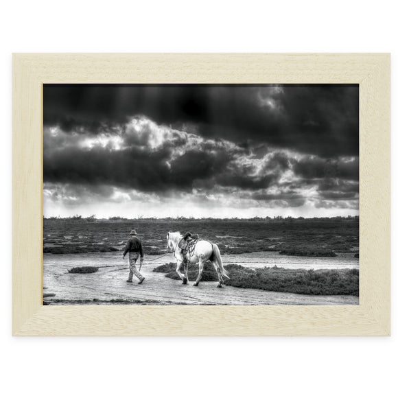 Gardian et son cheval un après-midi d’été