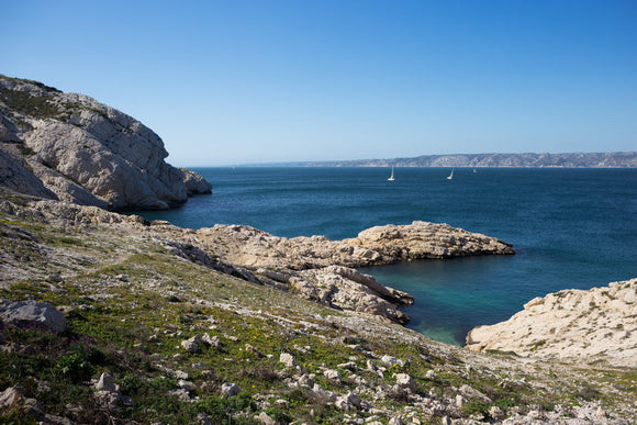 Calanques de Marseille, la mer vue du Frioul