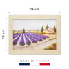 Photographie encadrée de format 24x18cm. ''Le Mazet aux lavandes'', Reproduction d'une œuvre d’art du peintre Claude Legrand